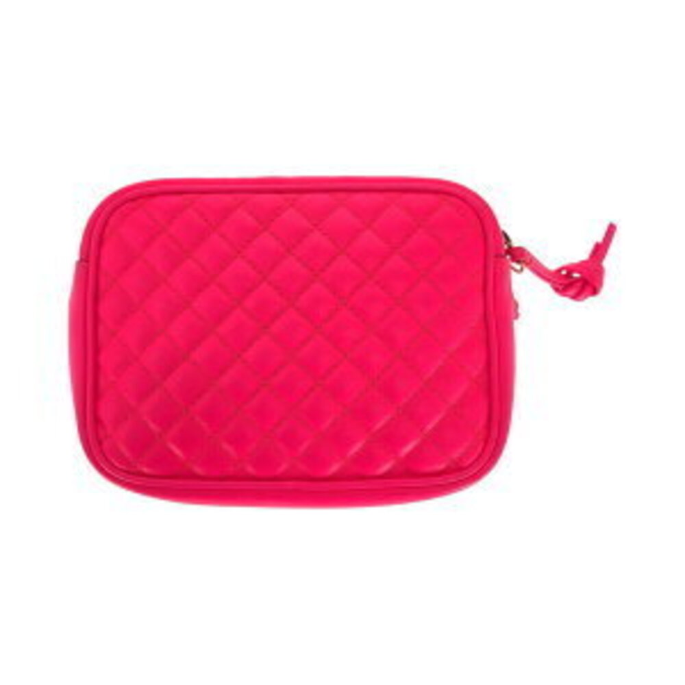 Gucci Camera Interlocking Shoulder Silver Leather Bag Pink Horsebit